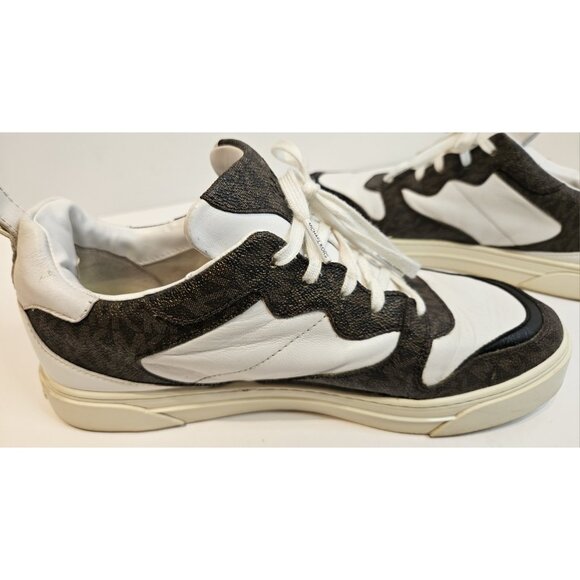 Michael Kors Baxter Sneakers Sz 8M Leather Designer Shoe - Picture 11 of 16